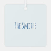 ハッピンお洒落グホリデーズサンタウィンタークリスマス メタルオーナメント (裏面)