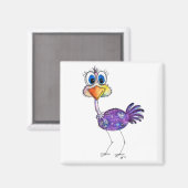 ハッピンお洒落パープルダリッチ マグネット (正面/裏面)