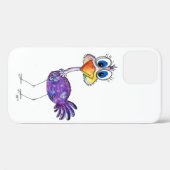 ハッピンお洒落パープルダリッチ Case-Mate iPhoneケース (裏面 (横))