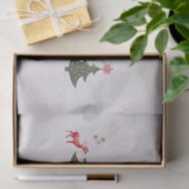 ハッピンかわいらしグホリデーズクリスマスツリーと鹿 薄葉紙 (ギフト)