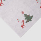 ハッピンかわいらしグホリデーズクリスマスツリーと鹿 薄葉紙 (詳細)