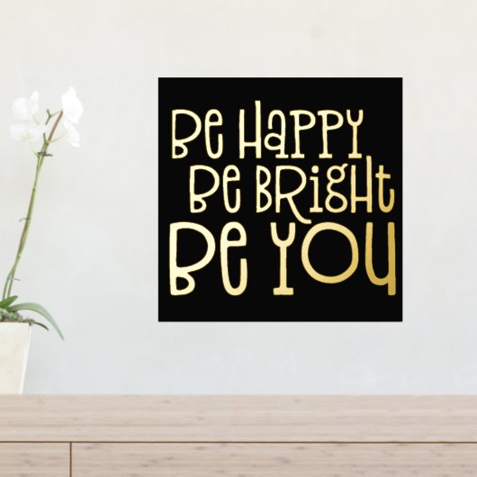 ハッピンインスパイアグブブーブライトバイザブラックラグジュアリー 箔ポスター (インサイチュ (サイドラック))