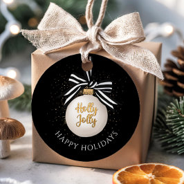 ハッピンエレガントグホリデーズクリスマスボーブル フェイバータグ