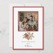ハッピンエレガントグホリデーズポインセチア写真 シーズンカード (正面)