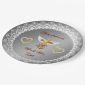 ハッピンカスタマイズグ・シルバーレース記念日 ペーパープレート (アングル)