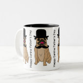 ハッピンカッコいいグイヌファーザーズ・デイ ツートーンマグカップ (正面左)