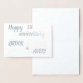 ハッピンパーソナライズされたグの名前と番号 箔カード (ディスプレー)