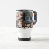 ハッピンパーソナライズされたグホリデーズコラージュ6枚チョーク トラベルマグ (正面右)