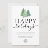 ハッピンモダングホリデーズウッドランドビジネスロゴ シーズンカード (正面)
