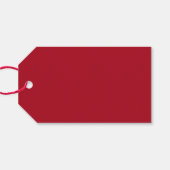 ハッピンモダングホリデーズレッドクリスマス ギフトタグ (裏面横)