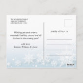 ハッピンモダングホリデー写真クリスマスグリーティング ポストカード (裏面)