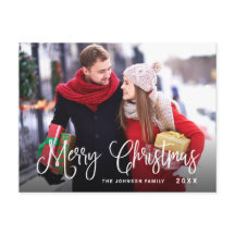 ハッピンモダングホリデー写真クリスマスグリーティング