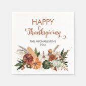 ハッピン素朴グサギニングカボチャ スタンダードカクテルナプキン (正面)