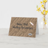 ハッピン結婚グ1周年 カード (黄色い花)