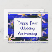 ハッピン結婚グ1周年 ポストカード (正面/裏面)