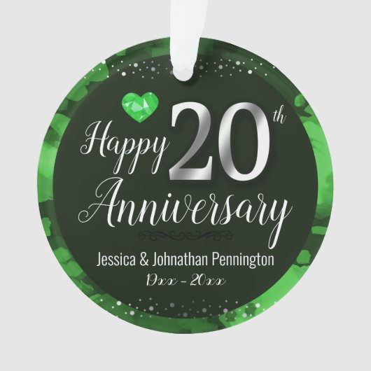 ハッピン結婚グ20周年 オーナメント (正面)