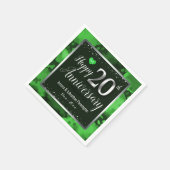 ハッピン結婚グ20周年 スタンダードカクテルナプキン (角)