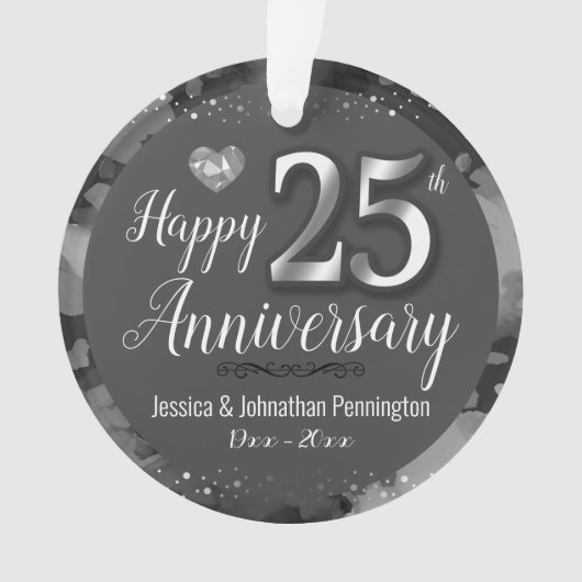 ハッピン結婚グ25周年 オーナメント (正面)