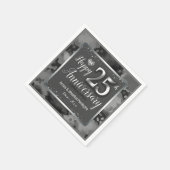 ハッピン結婚グ25周年 スタンダードカクテルナプキン (角)