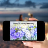 ハッピン結婚グ4周年紫陽花カード カード