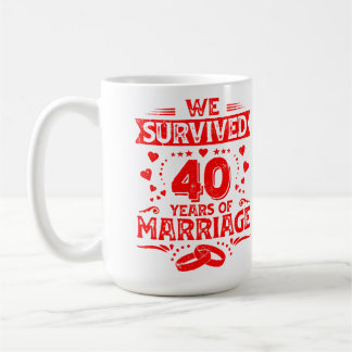 ハッピン結婚グ40周年記念 コーヒーマグカップ