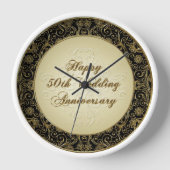 ハッピン結婚グ50周年時計 壁時計 (正面)