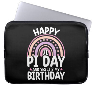 ハッピーπデー&私の誕生日です数学レインボー ラップトップスリーブ