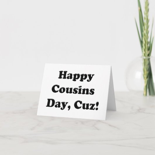 ハッピーいとこ日 カード (正面)