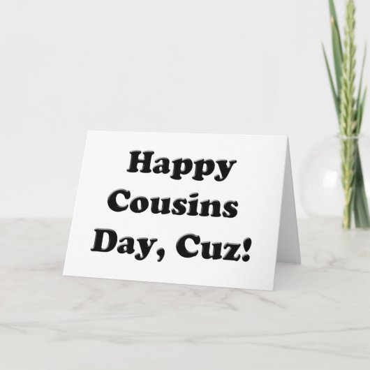 ハッピーいとこ日 カード (正面)