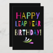 ハッピーうるう年誕生日! |おカスタマイズ前の文字 (正面/裏面)