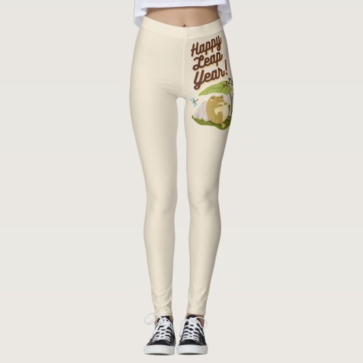 ハッピーうるう年2月29日ヴィンテージアーストーン レギンス (正面)