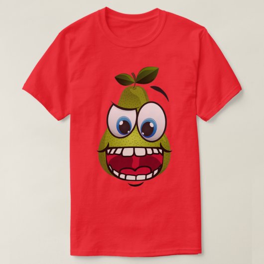 ハッピーおもしろいアボカド Tシャツ (デザイン正面)