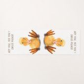 ハッピーおもしろいイエローダックとヨガマット – スマイル ヨガマット (正面(横))