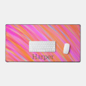 ハッピーおもしろいカラフルブライトはっきりしたコレクション デスクマット (キーボード&マウス)