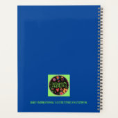 ハッピーおもしろいカラーハート花感動的 プランナー手帳 (裏面)