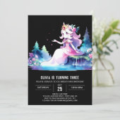 ハッピーおもしろいプリンセス誕生日 招待状 (スタンド正面)