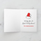 ハッピーおもしろいホリデーズサウスウエストサグアーロカクタス シーズンカード (内部)