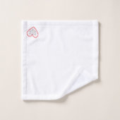 ハッピーおもしろいヴァレンティーンズデイギフト引用文Tシャツ バスタオルセット (ウォッシュタオル)