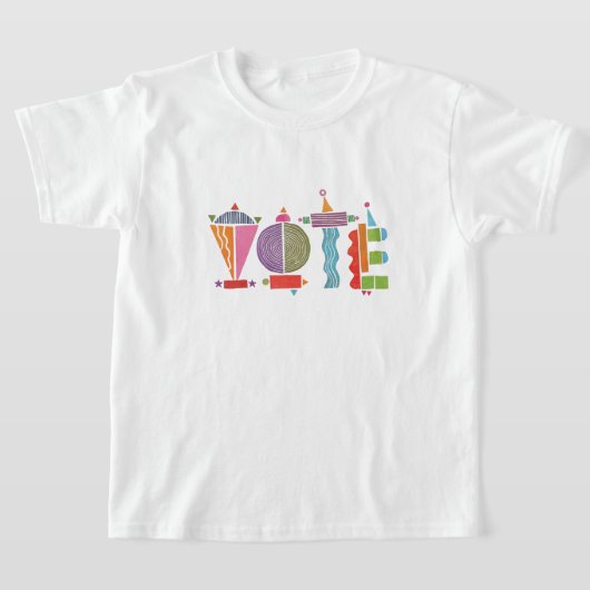 ハッピーおもしろい投票/GOTV Tシャツ (レイダウン)
