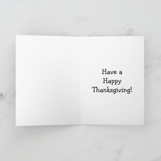 ハッピーおもしろい・サンクスギビング・ユーモア・グレティング・カード カード (内部)