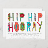 ハッピーお尻お尻ホレイバースデーパーティー招待状 招待状 (正面/裏面)