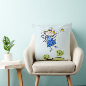 ハッピーお洒落エンジェル飛んでいるフェアリー クッション (椅子)