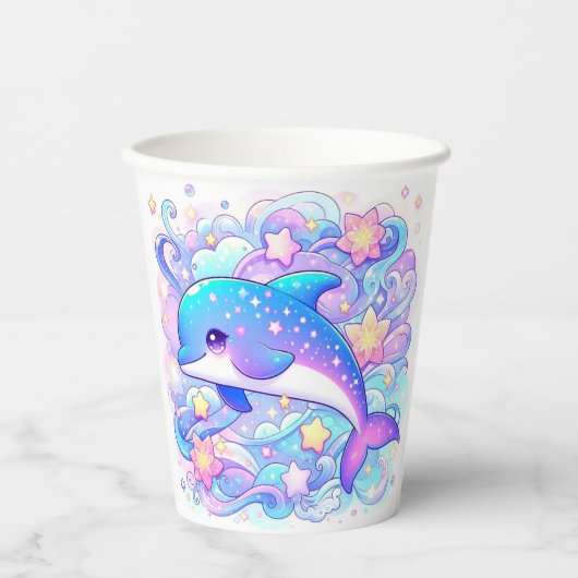 ハッピーお洒落ドルフィンベビーシャワー 紙コップ (正面)
