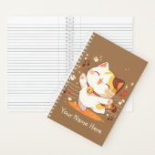 ハッピーかわいいカリコキャット踊りトゥミュージック ノートブック (内側)