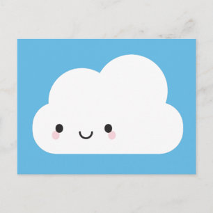 ハッピーかわいいクラウド ポストカード