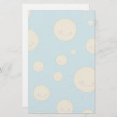 ハッピーかわいいサニーサンズパターン 便箋 (正面/裏面)