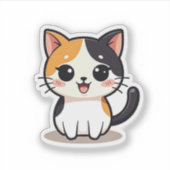 ハッピーかわいいズカリコキャットビッグ・アイズ シール (正面)