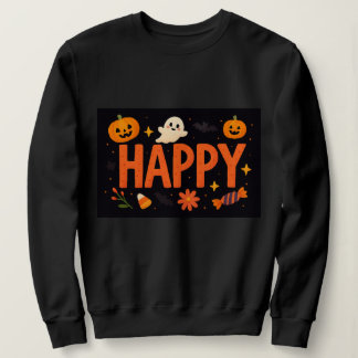 ハッピーかわいいハロウィン スウェットシャツ