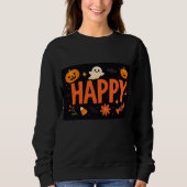 ハッピーかわいいハロウィン スウェットシャツ (正面)