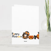 ハッピーかわいいハロウィーン カード (裏面)